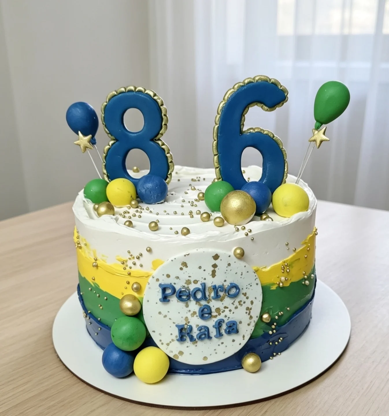 Celebração 86, bolo de aniversário